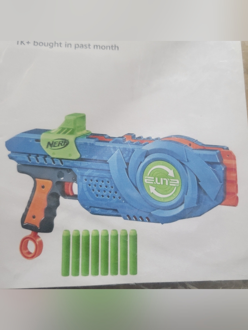Hasbro NERF Blue Green and Orange Elite Foam Dart Blaster